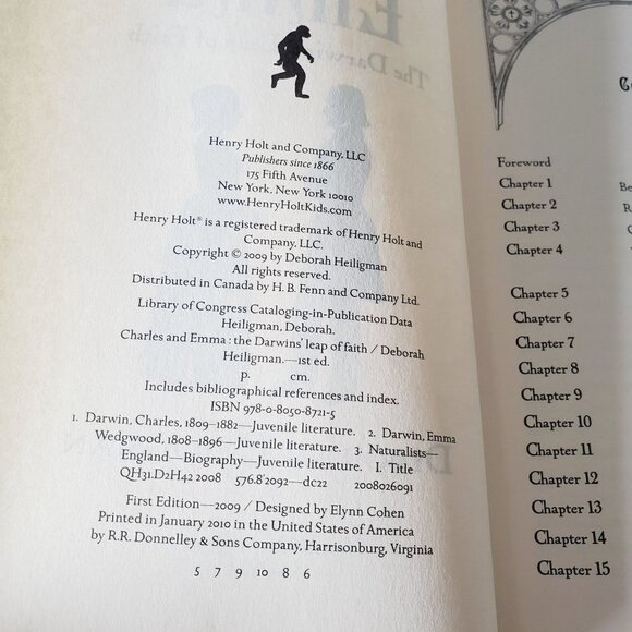 Charles And Emma Darwins Leap Of Faith Hardcover - Picture 7 of 11